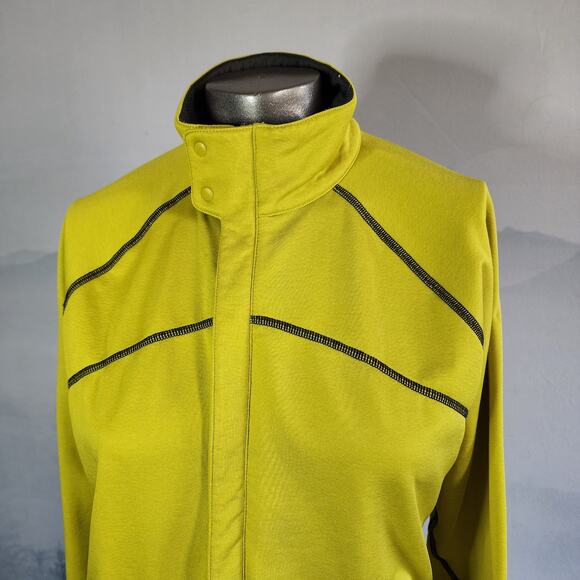 REI Yellow Long Sleeve Mock Neck Running Jacket | Women's Small - Picture 2 of 15